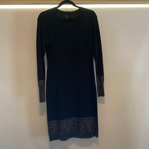 Sweater Dress w/ Metallic Details